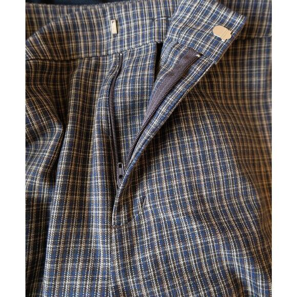 Reformation Franklin Ladies Brown Check Pants Size 6/P - Picture 6 of 9